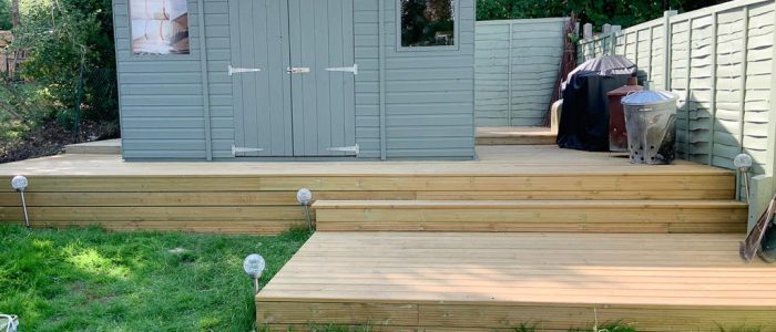 outdoor wooden deck