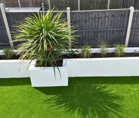 Rendered Raised Planter