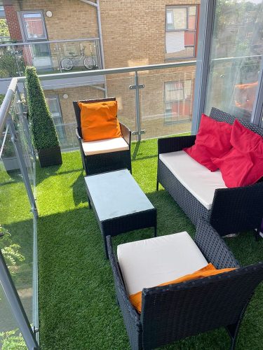 grass carpet balconies